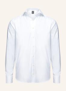 Рубашка tailor fit с длинным рукавом и воротником акулы van Laack, белый