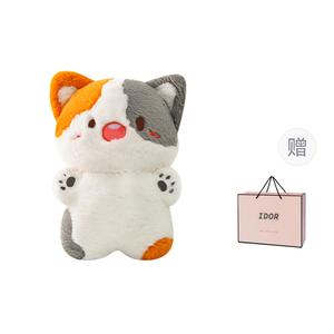 Трехцветный кот Dudu Meowth, милый котенок, плюшевая игрушка, плюшевая кукла, высота 38см IDOR