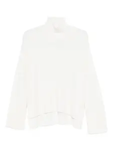 Свитер с воротником-халтер Dondup, белый