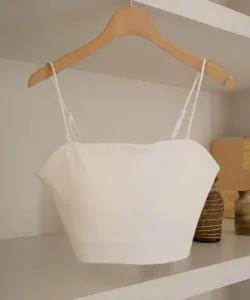 Двусторонняя бандажная майка Teleko Archives, цвет Off White