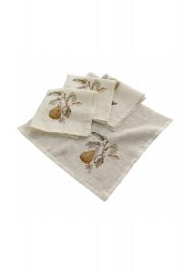 Набор салфеток Туписа, 4 шт., кремовый Loberon, кремовый
