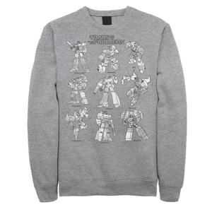 Мужской свитшот Transformers Sketches Stack Licensed Character