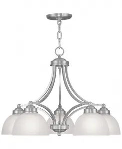 Люстра Somerset из матового никеля Livex, матовый никель