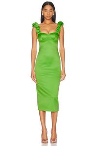 Безрукавное платье миди Moschino Jeans, Green