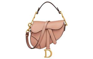 Седло Сумка из овчины, Плечевая Сумка, Кроссбоди, Миниатюрная Женская Сумка Розовый DIOR