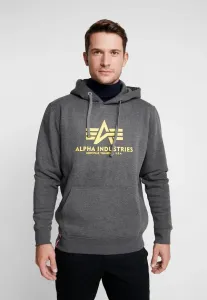 Толстовка с капюшоном Alpha Industries, Charcoal Heather