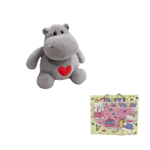 Плюшевая кукла Little Hippo And The Ants, высота 23см/25см/35см MIANHUIYI