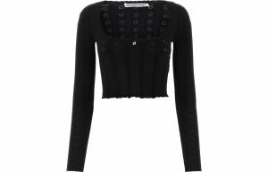 Футболка классическая женская черная Alexander Wang