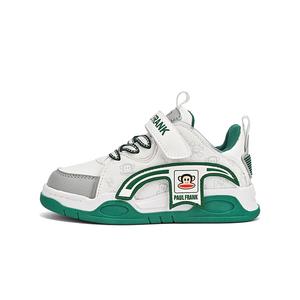 Детские кроссовки для скейтбординга с противоскользящим покрытием и износостойкостью PAUL FRANK, бежевый/зеленый