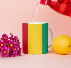 Кружка с флагом Гвинеи, кофейная чашка, национальная кружка, кофейная чашка, офисный чай Tinisu