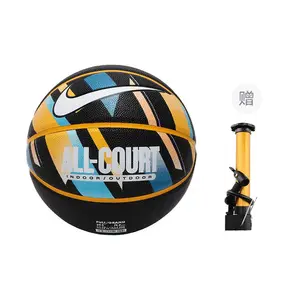 Nike Баскетбольный мяч PU черный желтый синий размер 7 тренировочный unisex