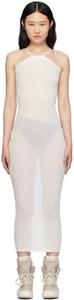 Белое платье-миди Skorpio Rick Owens