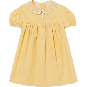 Платье fw25 для младенцев и малышей GUCCI, светло-желтый