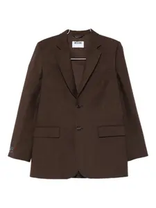 Однобортный пиджак Moschino, коричневый