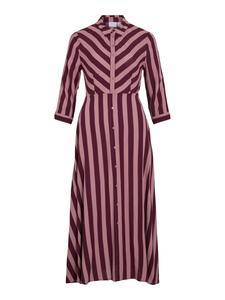 VILA Платье-рубашка 'VIAya Paya' в цвете бордо, светло-красный