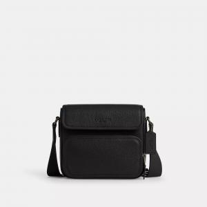 Сумка-кроссбоди Sullivan Flap от Coach Outlet, бронзовый/черный