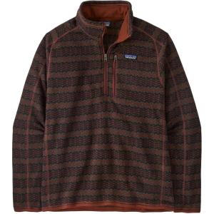 Мужской флисовый свитер Better Sweater с молнией на четверть длины. Patagonia, Woven Together/Dried Vanilla