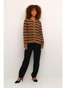 Кардиган Kaffe, цвет brown/black stripe