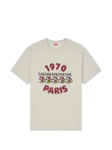 Футболка с изображением дикого тигра Kenzo, серый