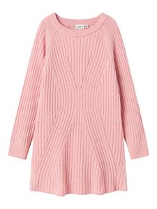Name it Вязаное платье "Рикине" розового цвета
