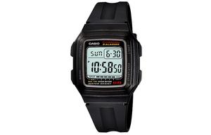 Мужские молодежные серые часы F-201WA-1A CASIO