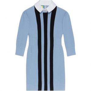 GUCCI Adidas длинное платье с длинными рукавами женское blue