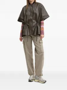 Джинсы с карманами-карго и боковыми разрезами Desigual, серый