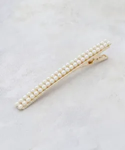 Двойная булавка из искусственного жемчуга Opaque.Clip, цвет Off-White (003)