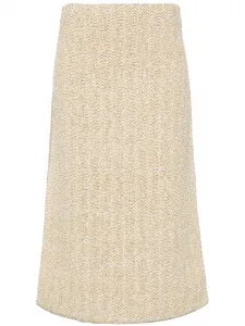 Твидовая юбка-карандаш Fabiana Filippi, золотой