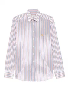 Полосатая рубашка с длинными рукавами ETRO, белый