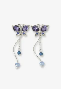 Серьги с мотивом бабочек