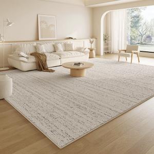Budis Ковер 300х400 см для гостиной/спальни, моющийся, водостойкий, грязеотталкивающий, цвет Off-White