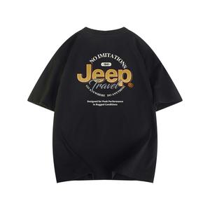 Лесной сад JEEP Футболка с короткими рукавами унисекс, Бордовый