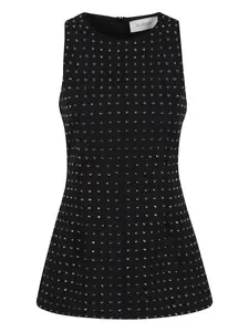 Топ с заклепками SPORTMAX, черный