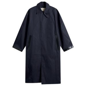 Studio Nicholson X Mackintosh Long Bonded Mac, темно-синий