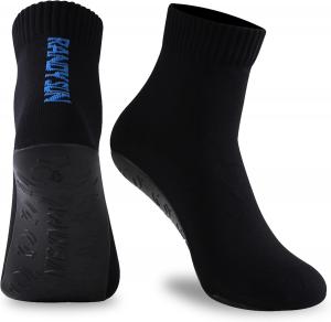 RANDY SUN Пляжные носки для песка с быстросохнущей подошвой, дышащие бесшовные йога-носки с подошвой из ТПЭ, для босых ног, черный