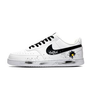 Nike Кроссовки для скейтбординга Court Vision 1 Low Top унисекс, черные, белые