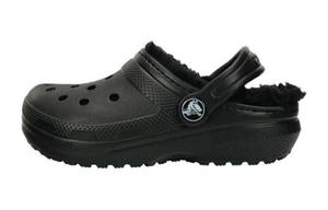Детские тапочки Crocs Classic на подкладке для детей, Black