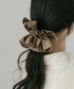 Простая резинка для волос с оборками Smelly, цвет Mocha