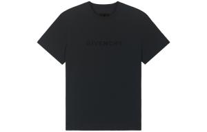 Футболка с короткими рукавами классического кроя 'Black' Givenchy
