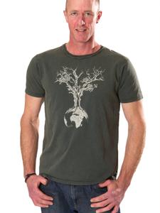 Рубашка Life-Tree Fairwear Organic Weltenbaum, зеленый