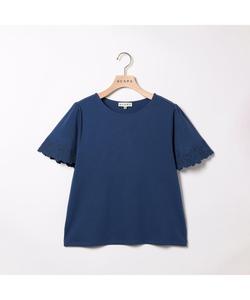 Прозрачный вышитый топ с расклешенными рукавами