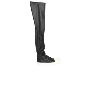 Кроссовки Rick Owens Wmns Hollywood Knee-High Stocking Sneaks 'Black Milk', черный