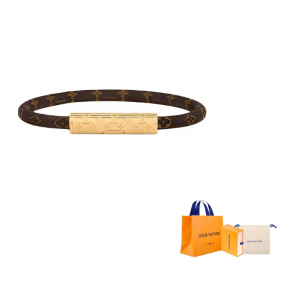 Браслет Lv Confidential LOUIS VUITTON, коричневый/золото