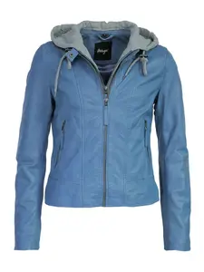 Кожаная куртка Maze "42021133", синий