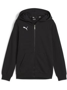 Толстовка с капюшоном "TeamGoal CasuaLongsleeve Hooded Jacket Jr" черного цвета Puma