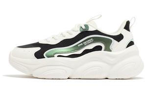 Кроссовки для образа жизни женская с низким верхом белого цвета 361°, цвет Feathers obsidian black