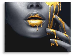 Картина на холсте ArtMind Golden Face, многоцветный