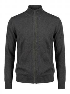 TEESHOPPEN Кардиган из трикотажа в цвете антрацит