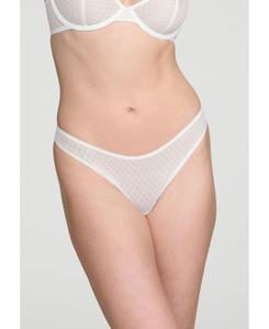 Женские стринги с кружевной отделкой "решетка" CUUP, Salt